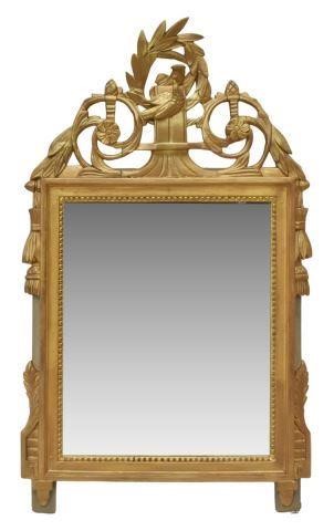 FRENCH GILTWOOD WALL MIRROR, 32.5"