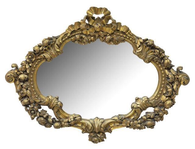 FRENCH GILTWOOD CARTOUCHE SHAPED 35ba25