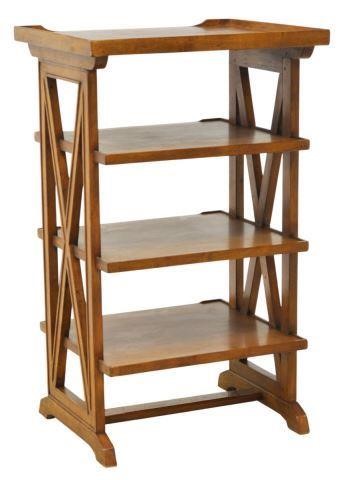 CONTINENTAL WALNUT FOUR TIER ETAGERE  35ba3a