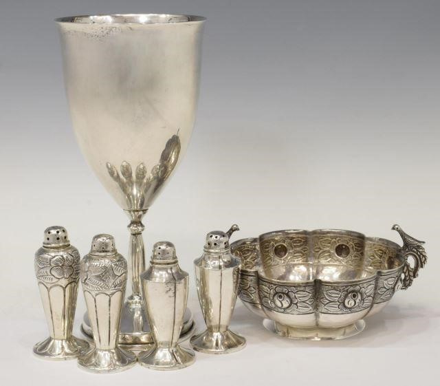 (6) MEXICO STERLING SILVER TABLEWARE,