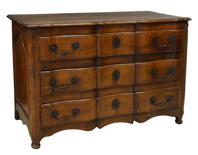 FRENCH LOUIS XV WALNUT COMMODE