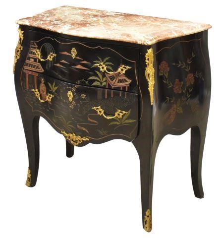 LOUIS XV STYLE MARBLE TOP CHINOISERIE 35baa5