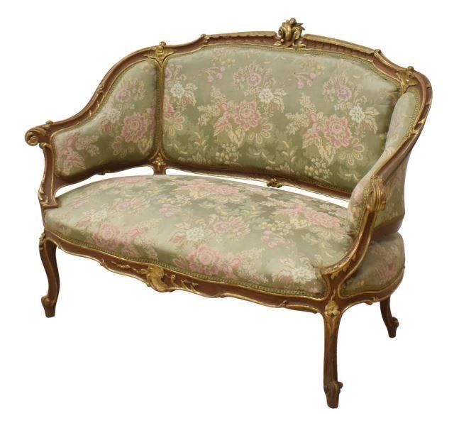 LOUIS XV STYLE PARCEL GILT UPHOLSTERED 35baa6