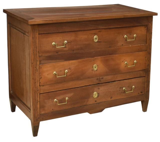 FRENCH LOUIS XVI WALNUT COMMODE  35bab9