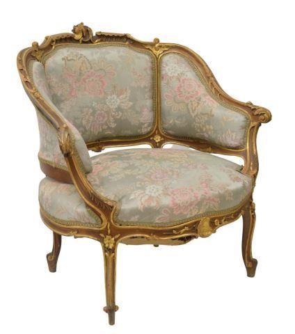 LOUIS XV STYLE UPHOLSTERED PARCEL 35bb03