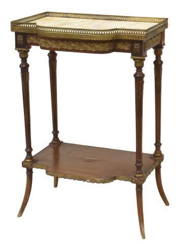 FRENCH LOUIS XVI STYLE MARBLE TOP 35bb40