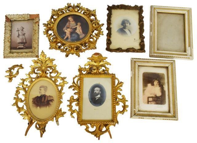 (7) GROUP OF GILTWOOD PICTURE FRAMES(lot