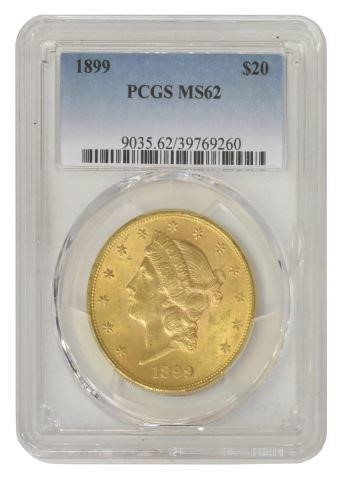 US $20 LIBERTY HEAD GOLD DOUBLE