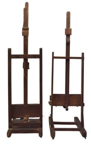 (2) ADJUSTABLE ARTIST'S EASELS,