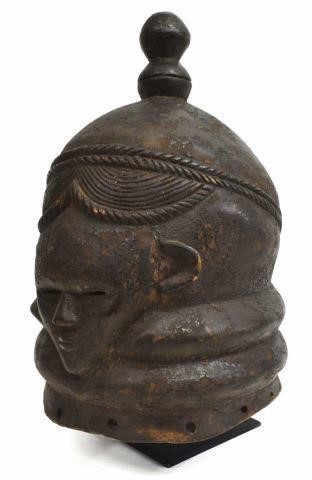 AFRICAN MENDE WOMAN'S FULL HELMET