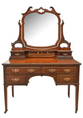 ENGLISH VICTORIAN MAHONGAY VANITY DRESSING