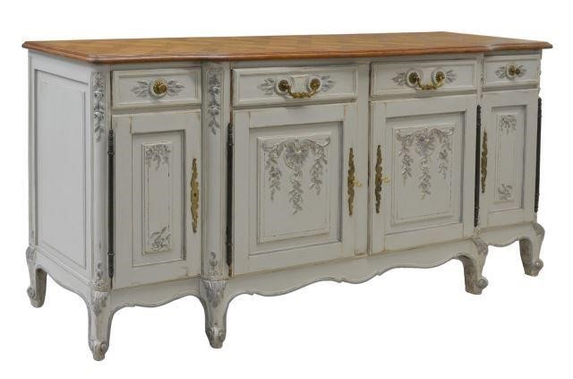 FRENCH PROVINCIAL PAINTED OAK SIDEBOARDFrench 35bc67