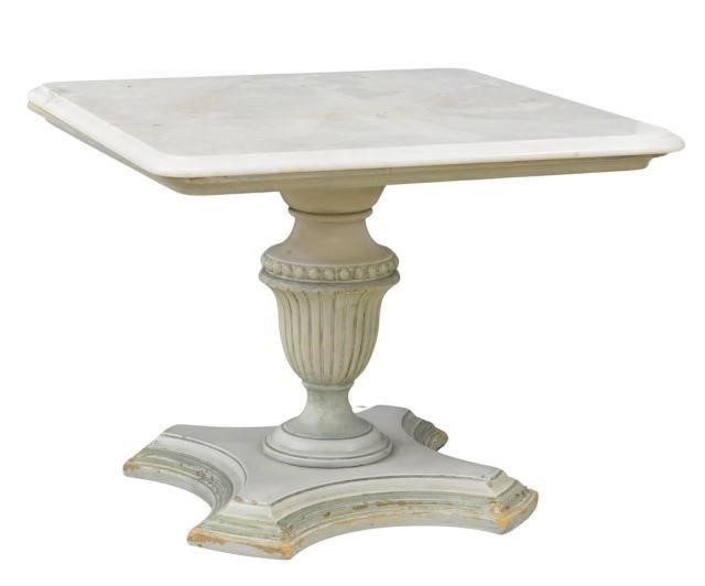 NEOCLASSICAL STYLE MARBLE-TOP PAINTED