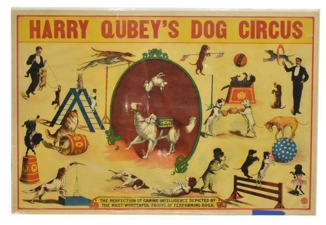 HARRY QUBEY S DOG CIRCUS POSTER  35bc8f