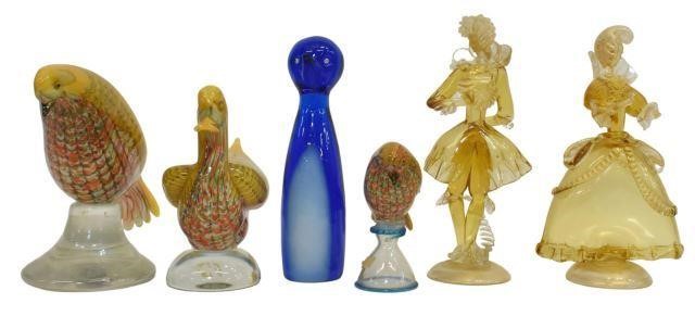 (6) ITALIAN MURANO & VENETIAN ART