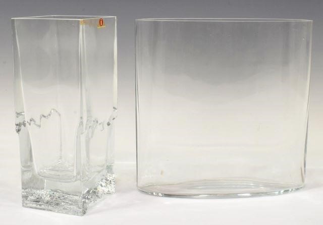 (2) MODERN IITTALA 'OVALIS' & 'RAITO'