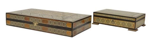  2 ARABESQUE INLAID GAMES BOX 35bd7e