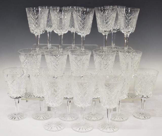  22 WATERFORD CLARE CUT CRYSTAL 35bd98