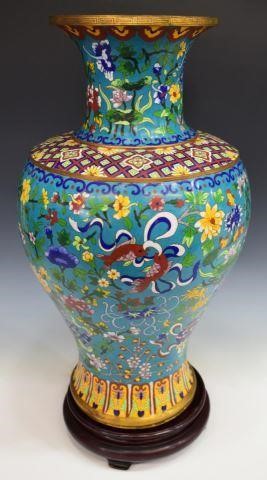 LARGE CHINESE CLOISONNE ENAMEL