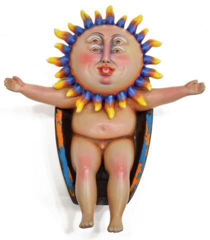 SERGIO BUSTAMANTE (B.1942) CERAMIC SUN