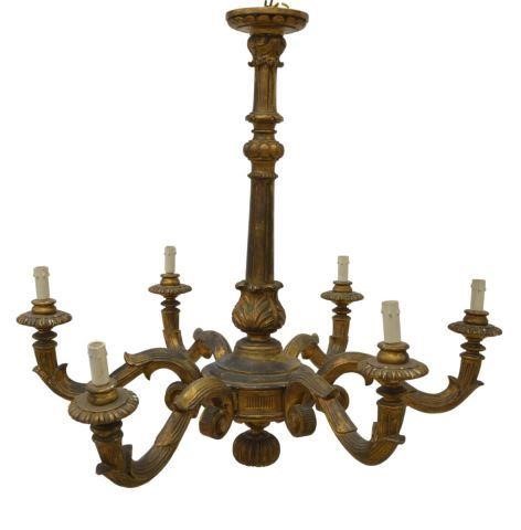 LOUIS XVI STYLE GILTWOOD SIX LIGHT 35bdcc