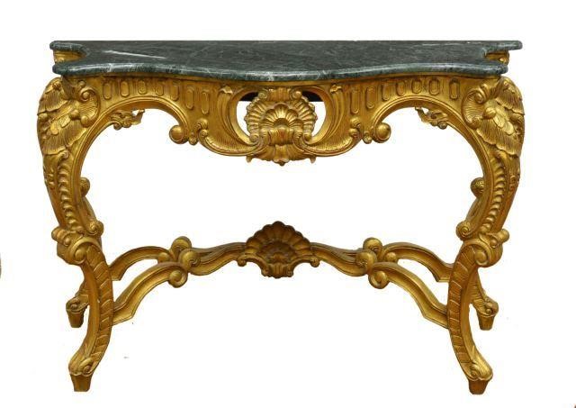 LOUIS XV STYLE MARBLE TOP GILTWOOD 35bdd9