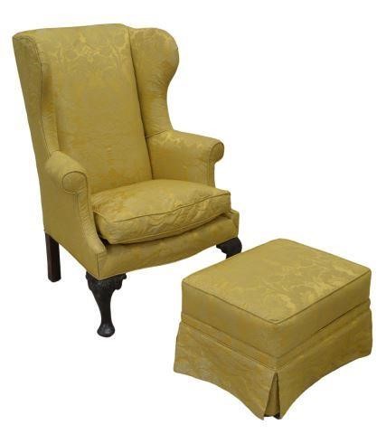 (2) CHIPPENDALE STYLE WINGBACK