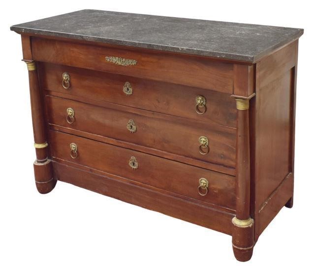 FRENCH EMPIRE STYLE MARBLE TOP 35be13