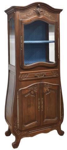 FRENCH LOUIS XV STYLE WALNUT VITRINE 35be1d