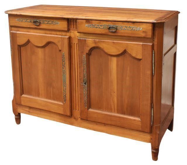 FRENCH PROVINCIAL FRUITWOOD SIDEBOARDFrench