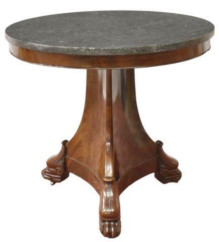 FRENCH EMPIRE STYLE MARBLE-TOP