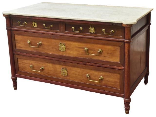 LOUIS XVI STYLE MARBLE TOP MAHOGANY 35be74