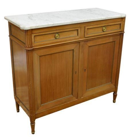 FRENCH LOUIS XVI STYLE MARBLE TOP 35bedd