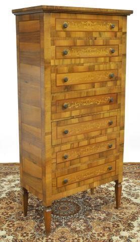 ITALIAN PATCHWORK MARQUETRY TALL