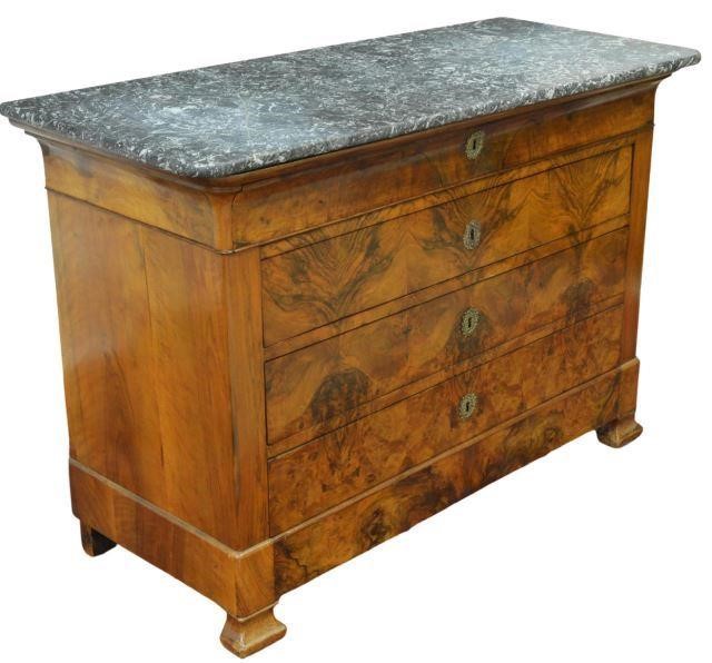 FRENCH LOUIS PHILPPE PERIOD MARBLE TOP 35bef5