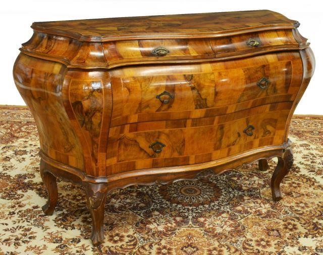 VENETIAN PATCHWORK BOMBE FOUR DRAWER 35bf14