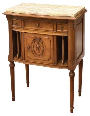 FRENCH LOUIS XVI STYLE MARBLE TOP 35bf15