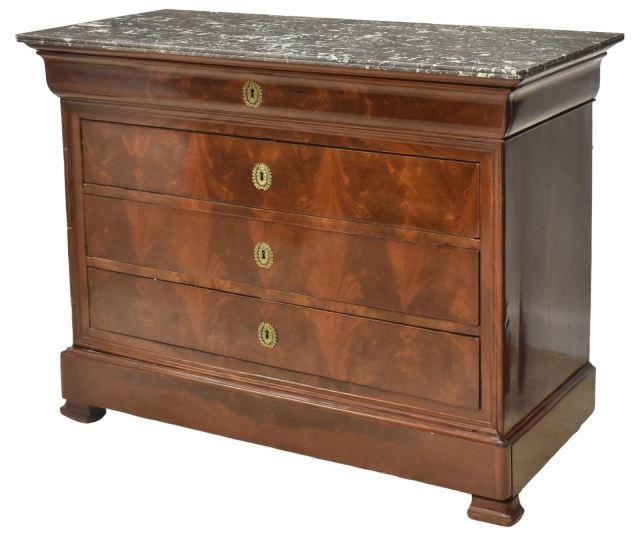 FRENCH LOUIS PHILIPPE MARBLE TOP 35bf12