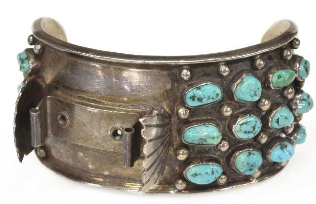 NATIVE AMERICAN SILVER & TURQUOISE