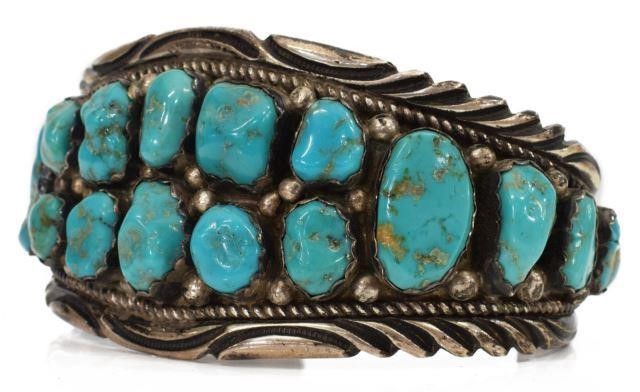 NATIVE AMERICAN STERLING TURQUOISE 35bfdd