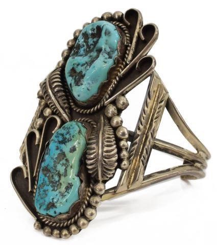 NATIVE AMERICAN SILVER & TURQUOISE