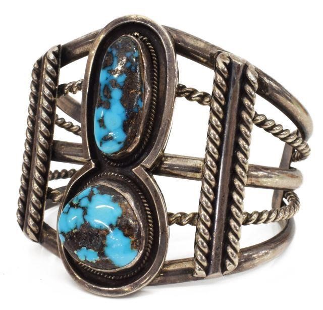 NATIVE AMERICAN SILVER TURQUOISE 35bfee