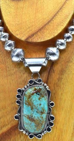 KIRBY NEZ NAVAJO STERLING & TURQUOISE