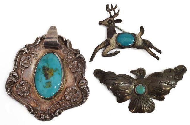 (3) NATIVE AMERICAN & OTHER TURQUOISE