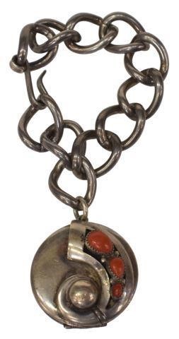 NATIVE AMERICAN STERLING CORAL 35c04b