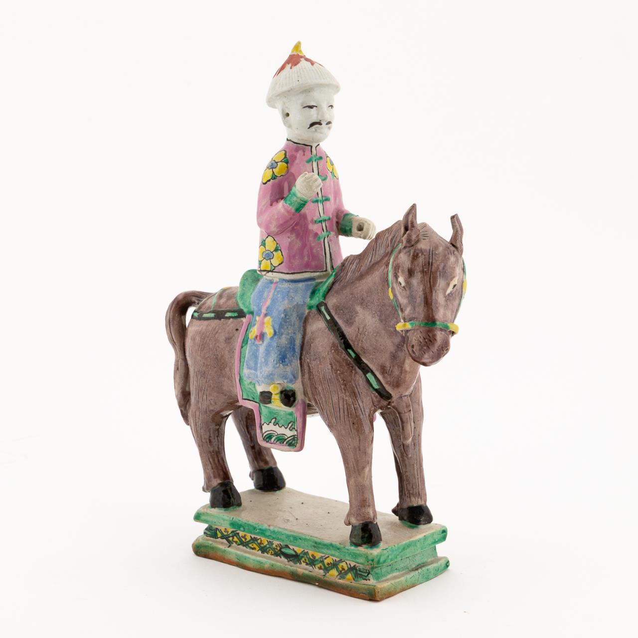 CHINESE BISCUIT GLAZED FIGURE ON 35c130