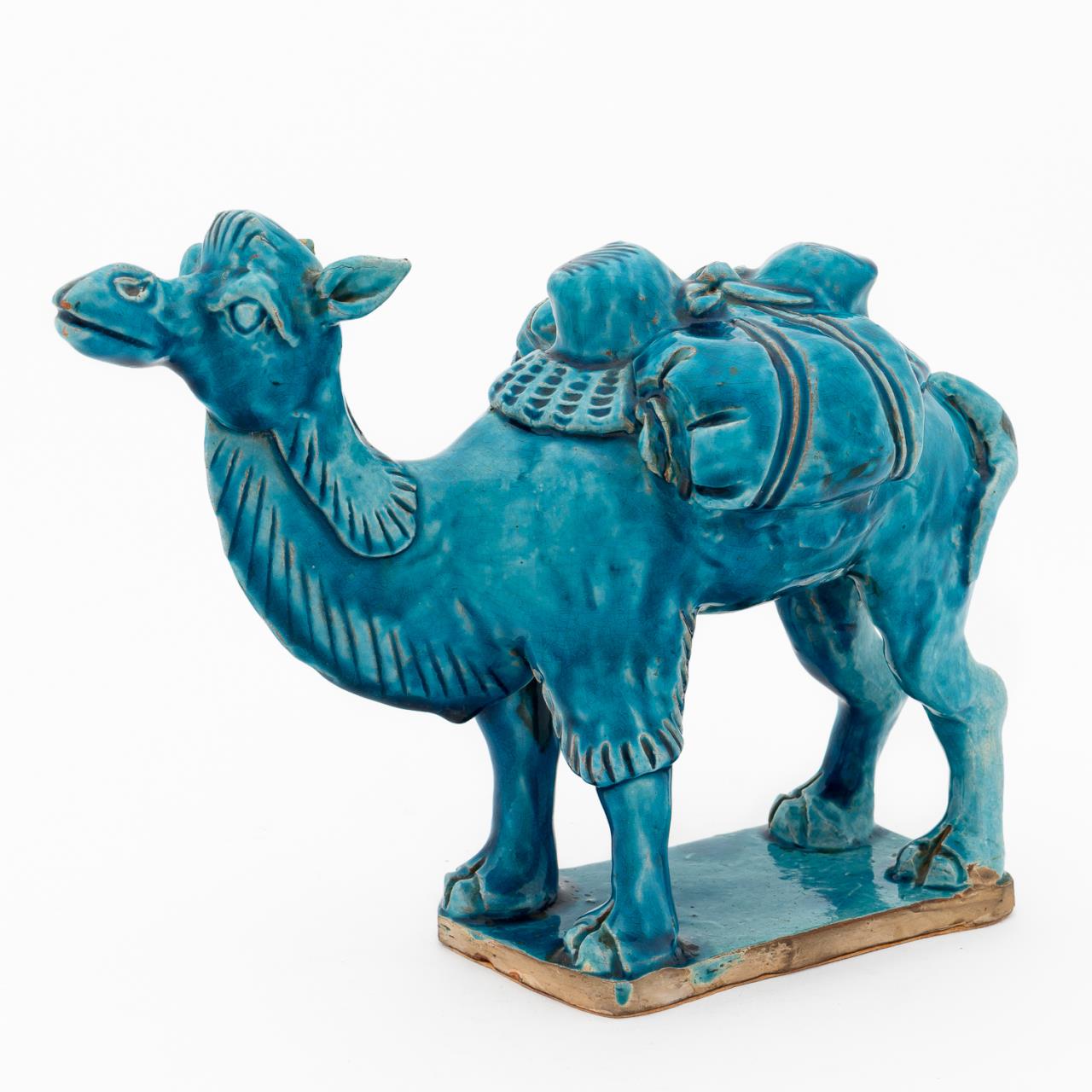 CHINESE TURQUOISE GLAZED CAMEL 35c16a