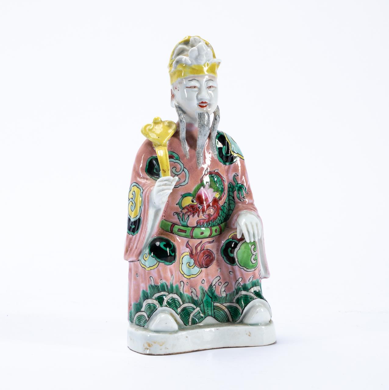 CHINESE SEATED LUXING FAMILLE ROSE 35c1d7