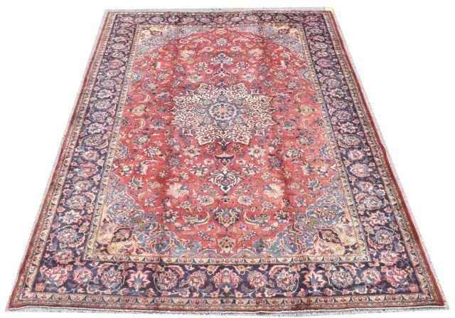 HAND-TIED PERSIAN ISFAHAN RUG,