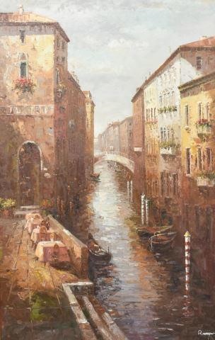 DECORATIVE OIL PAINTING VENETIAN 35c22b